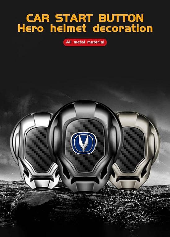 Carbon Fiber Push Start Stop Button Cover for Changan