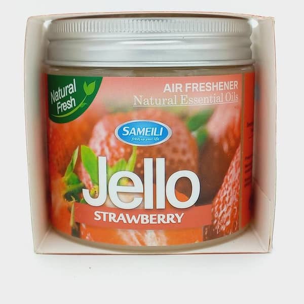 Jello Air Freshener Strawberry Scent 220g for Rooms, Closets, Bathrooms, and Cars