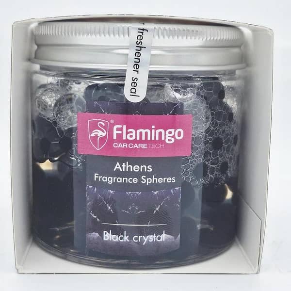 Flamingo Athens Fragrance Spheres – Black Crystal | Long-Lasting Odor Neutralizer for Home, Car & Office