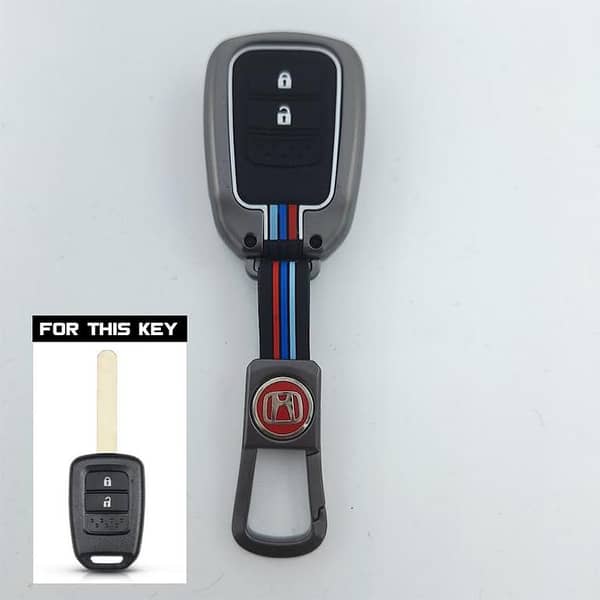 Metal Key Cover for Honda BR-V – Zinc Alloy Key Fob Case with Dual-Layer Protection