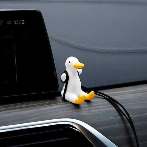 Cute Swinging Duck Car Rearview Mirror Ornament – Funny Interior Decoration