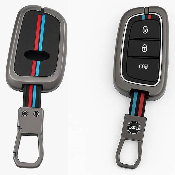 JAC T9 Hunter Key Cover – Premium Metal Case with Matching Strap