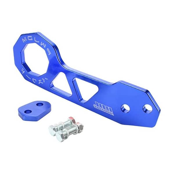 JDM Style Aluminum Tow Hook (Blue) for Rear Mount - Racing Car Design