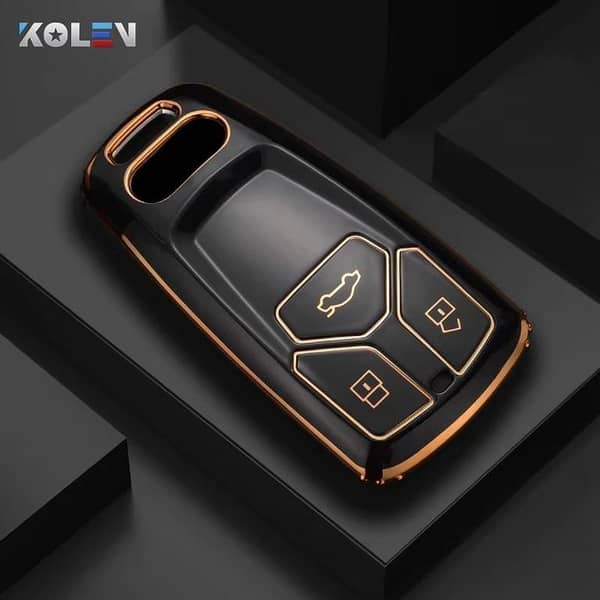 TPU Car Key Case Cover Shell for Audi A4 B9, A5, A6 8S/8W, Q5, Q7, 4M, S4/5/7, TT, TTS, RS