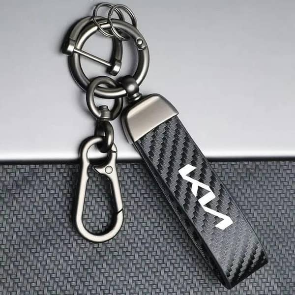Carbon Fiber Metal Key Cover for KIA – Premium Car Key Protection Case