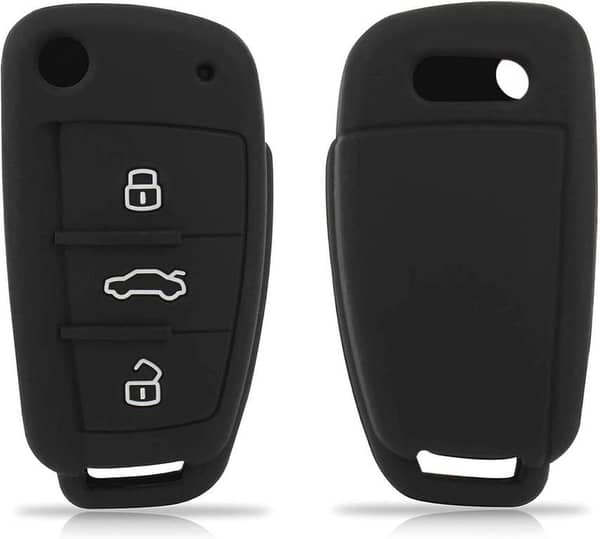 Silicone Key Cover for Audi: A3, A4, A6, A8, TT, Q7 with 3-Button Smart Remote