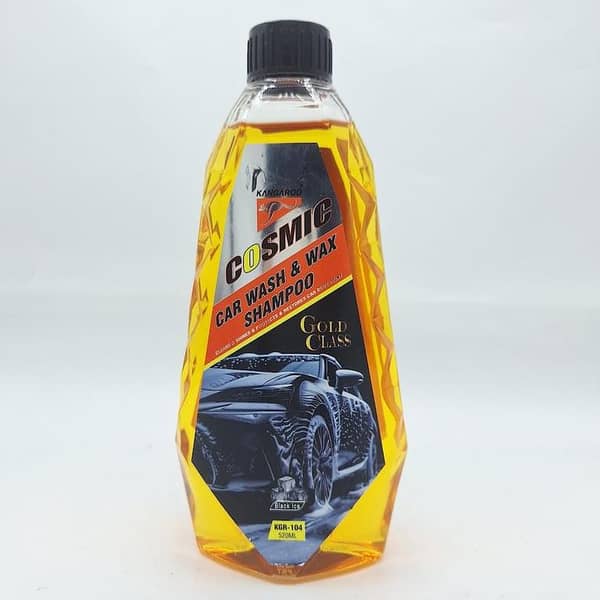 Kangaroo Cosmic Car Wash & Wax Shampoo Gold Class 520ml – Premium 2-in-1 Car Cleaner & Shine Enhancer