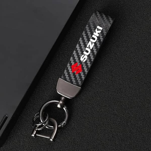 Carbon Fiber Metal Key Cover for Suzuki – Premium Protection Case