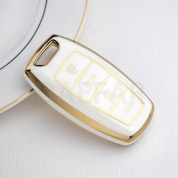 Haval H6 TPU Key Cover – White Edition (Smart Key Protection)