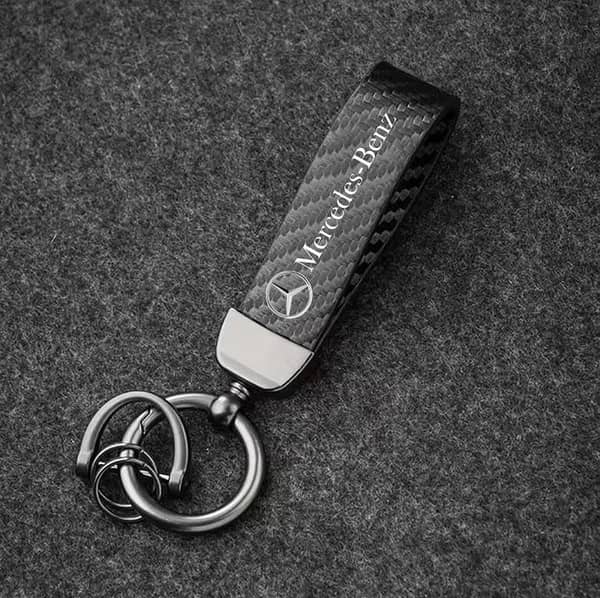 Carbon Fiber Metal Key Cover for Mercades – Premium Car Key Protection Case