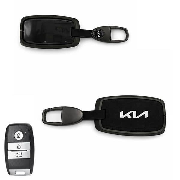 Aluminium Alloy + TPU Key Cover for Kia Sportage, Sorento and Carnival – Premium Smart Key Protection with Metallic Finish