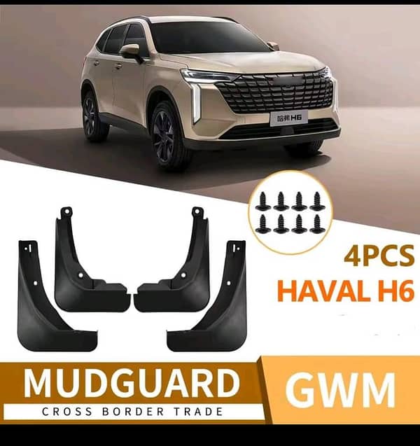 Haval H6 Facelift 2025 Mud Flaps/Guards (4-Piece Set)