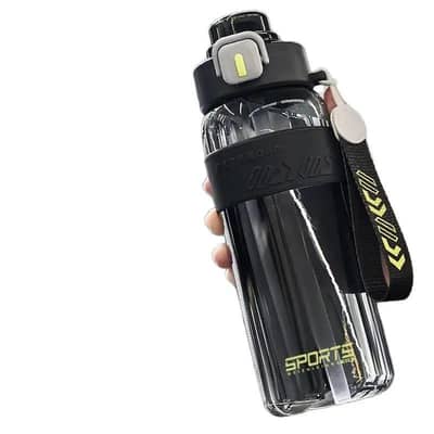 New support water bottle for boys and student fitness Straw Cup
