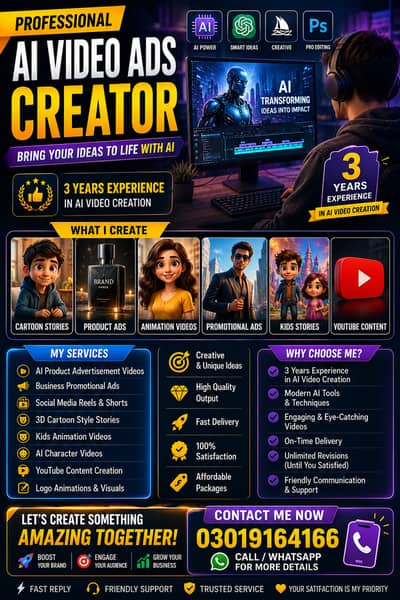 Professional AI Video Ads Creator | AI Animation Stories