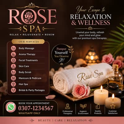Spa,Services- Spa Center & Saloon - Spa Therapy Available