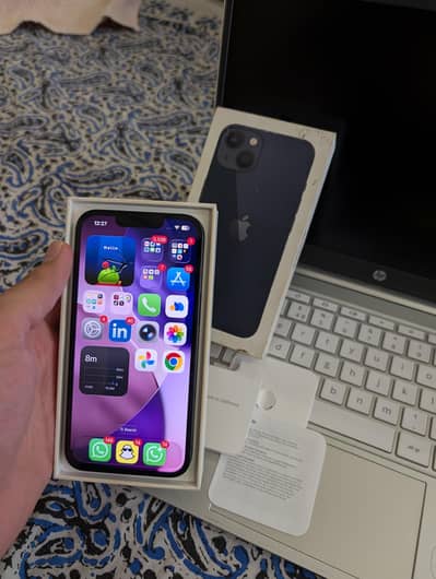 iPhone 13 JV 95 B. H in warranty128 GB Full Box 9.75/10 LLA Model