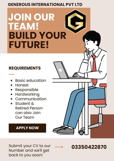 We are Hiring Freshers || Studens || Retired Persons (Male & Female)