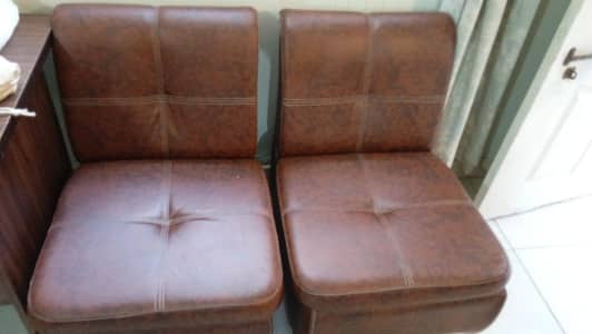 3 Sofas, Shelf Buffet and Chauki available for office and random use