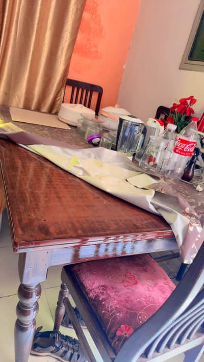 Shesham wood dining table