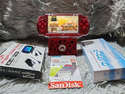 PSP 3000 Red - 64Gb Jailbreak| Charger + Battery | Delivery Available