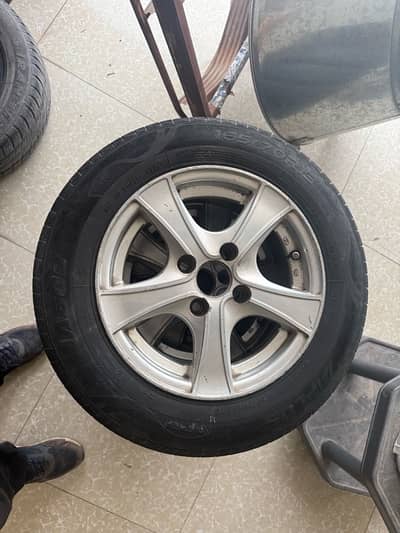 Genuine Imported Japanese 13 Inch rims with new imported tyres Premium