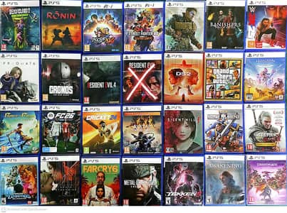 Physical Disk PS5 & PS4 Games Available in used