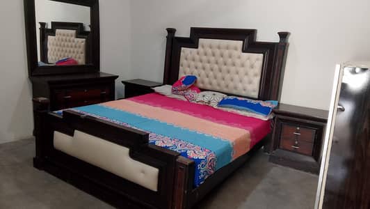 wooden bed
