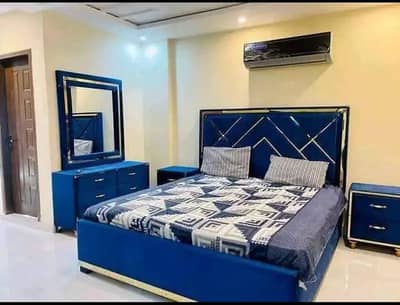 Bed Set/Double Bed/King Size Bed/Poshish Bed/Wooden Bed/Bubble Bed Se