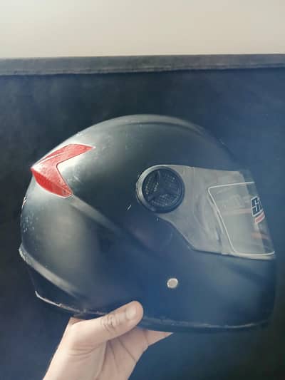 Buraak Full face Matte Black Helmet