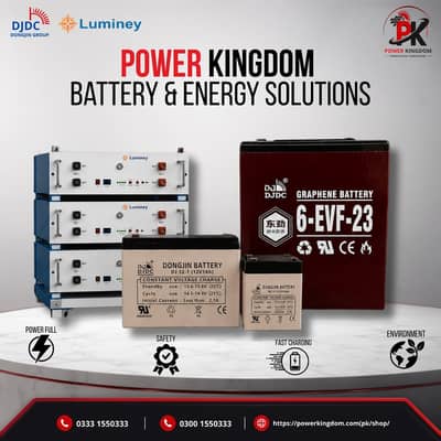 DJDC Battery 12V | Lead Acid & Graphene Series | UPS Solar Battery