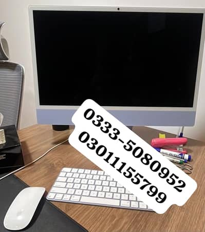 iMac M4 24-inch / BLUE - 10Core / 24GB / 512GB / 10 Months Warranty. .