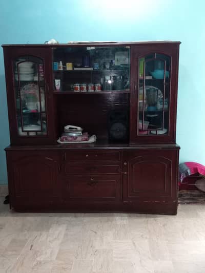 double showcase cupboard