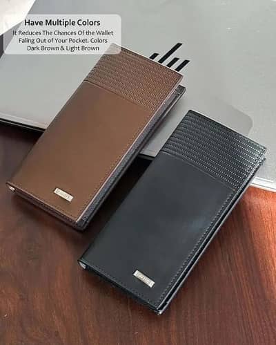 Pure Lehter Folding Wallet for Men's