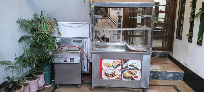 Burger counter and Deep Fryer