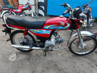 Honda CD 70 2024 Model – Total Genuine & Scratchless Condition