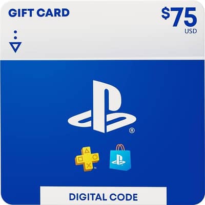 75 dollar gift card for playstation 4 and 5