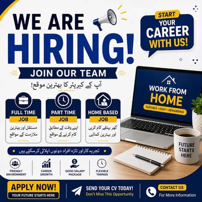 we are hiring urgent male and female.