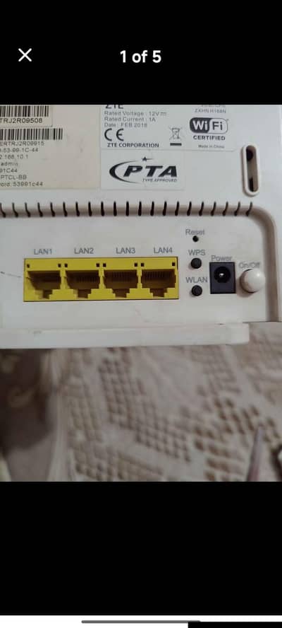 ptcl router modem