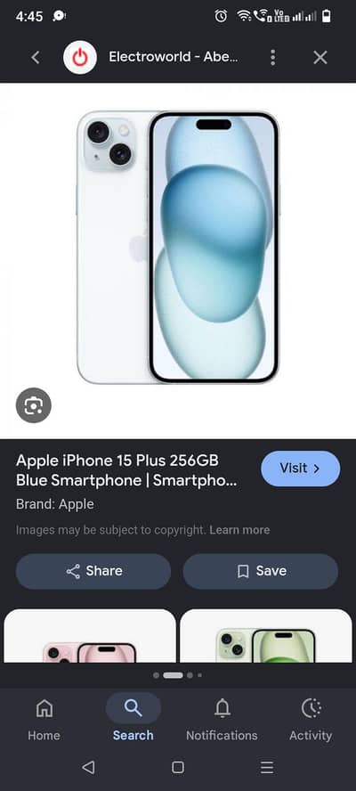Apple iPhone 15 plus