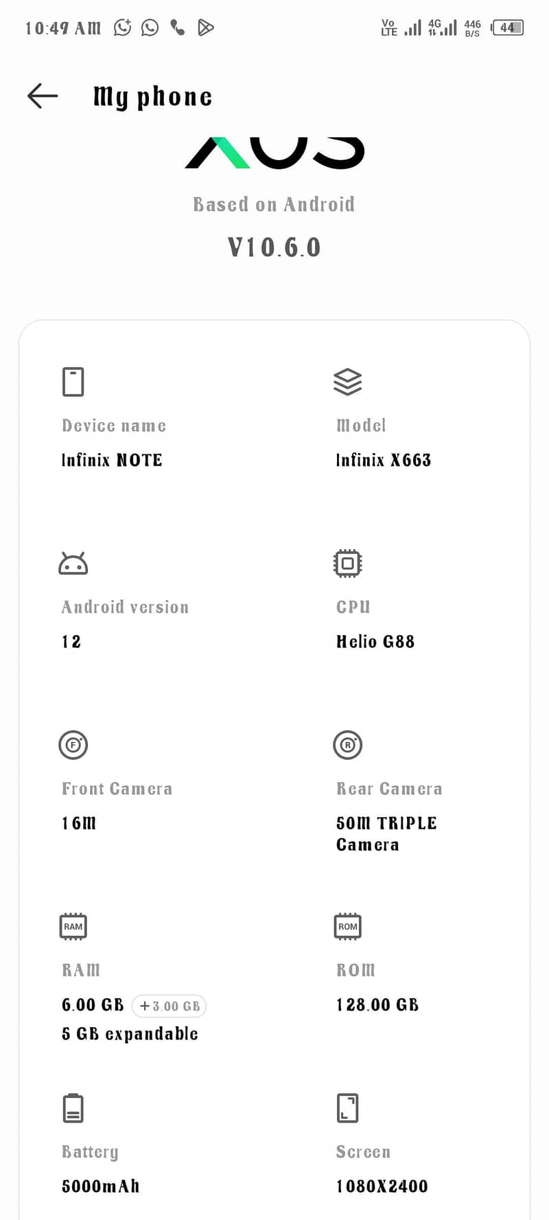 Infinix Note 11 5