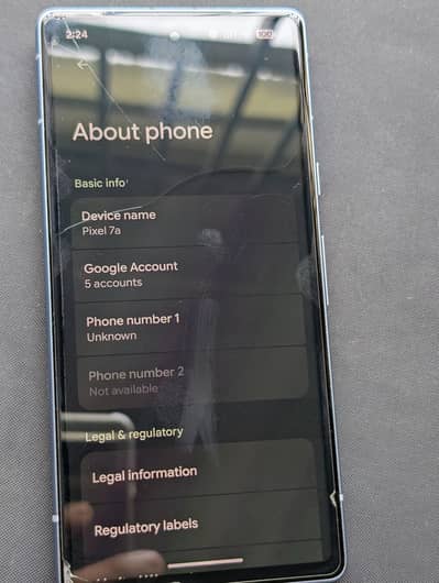 Google Pixel 7a (8GB / 128GB) — Official Sea Color Variant
