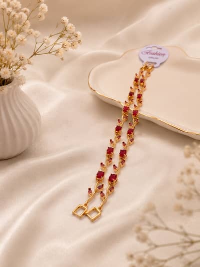 Premium Rose Gold Crystal Bracelet for Girls & Women