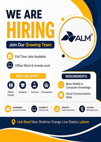 we are hiring staff male and female for office and online work