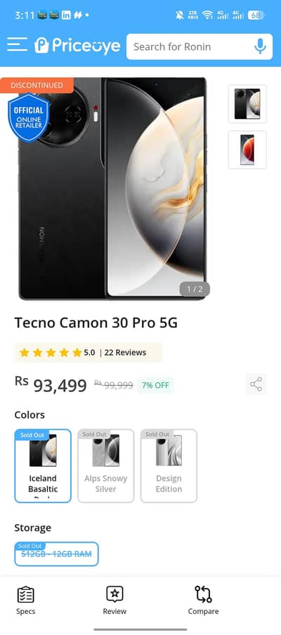 Tecno CAMON 30 Pro 5G