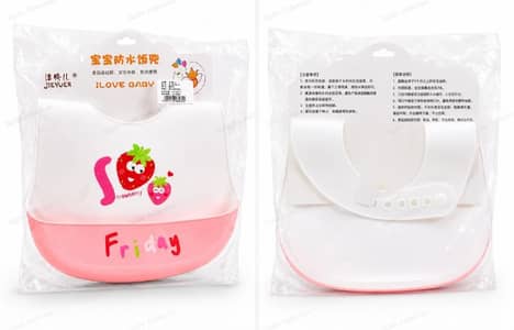 Imported Silicone Baby Bib 100% Waterproof Food Grade
