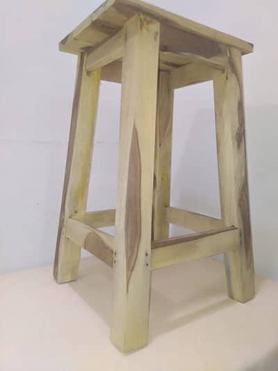2 Feet Premium Wooden Stool for Home & Kitchen Use - Wholesale Price