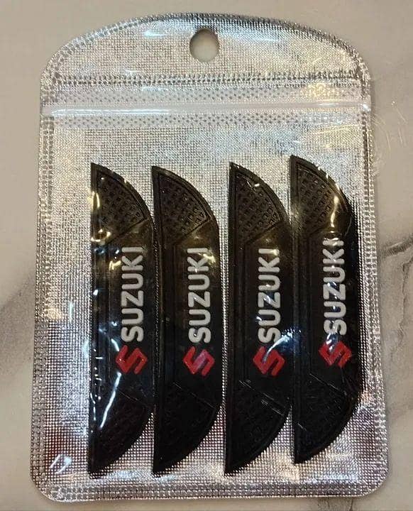 CAR DOOR GUARD UNIVERSAL SUZUKI LOGO 4PCS SET RUBBER EDGE GUARD DOOR PROTECTION GUARD ANTI-SCRATCH