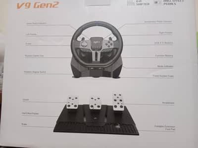 PXN V9 Racing Steering Wheel + 6-Speed Shifter | PC / PS3 / PS4 / Xbo