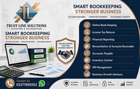 online Bookkeeping, Tax Filing, Accounting & Financial Reporting