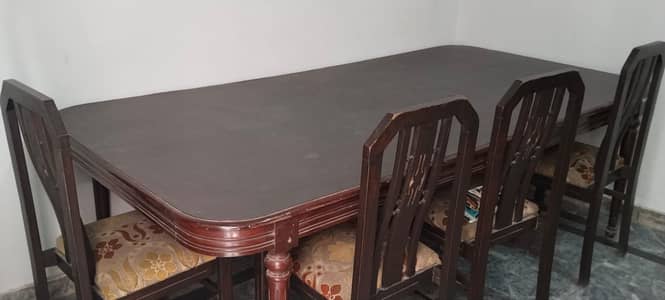 pure wooden table and chairs